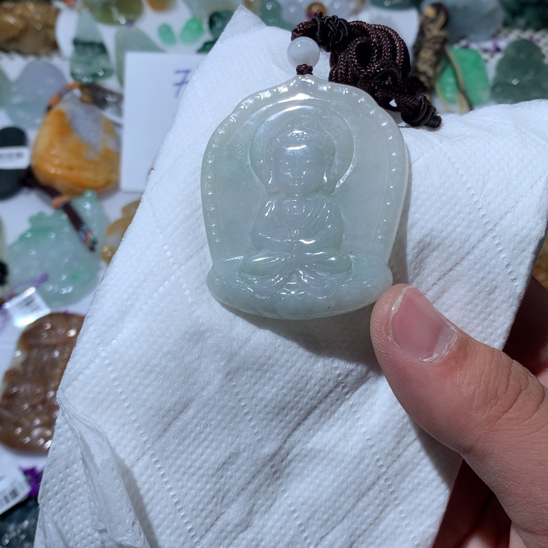 翡翠项链未镶嵌天然