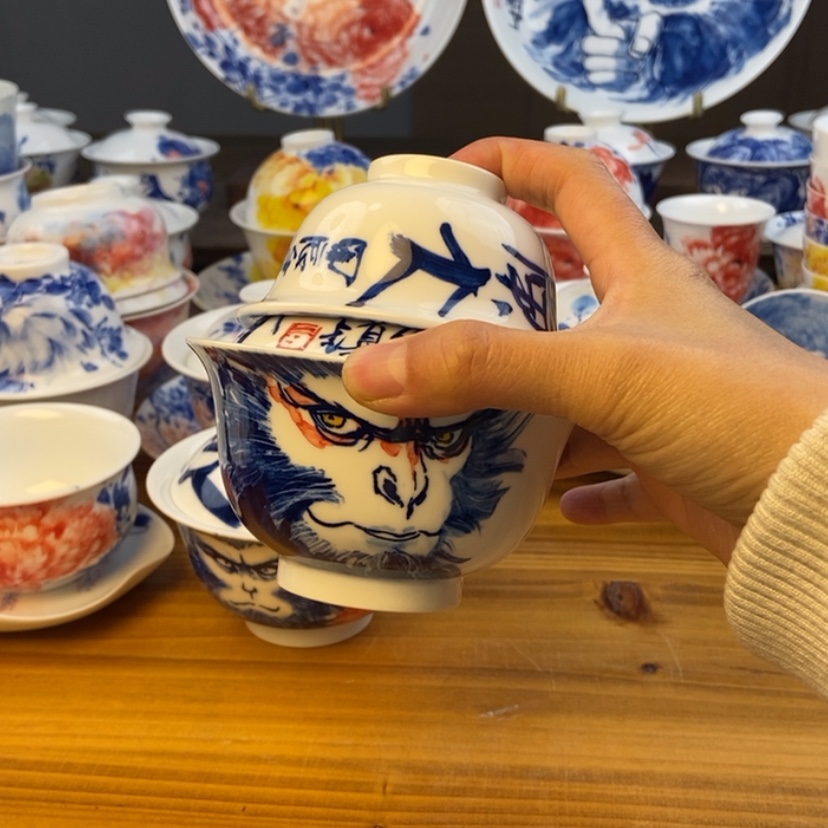 【闪购商品】瓷片双*侠景德镇陶瓷艺术
