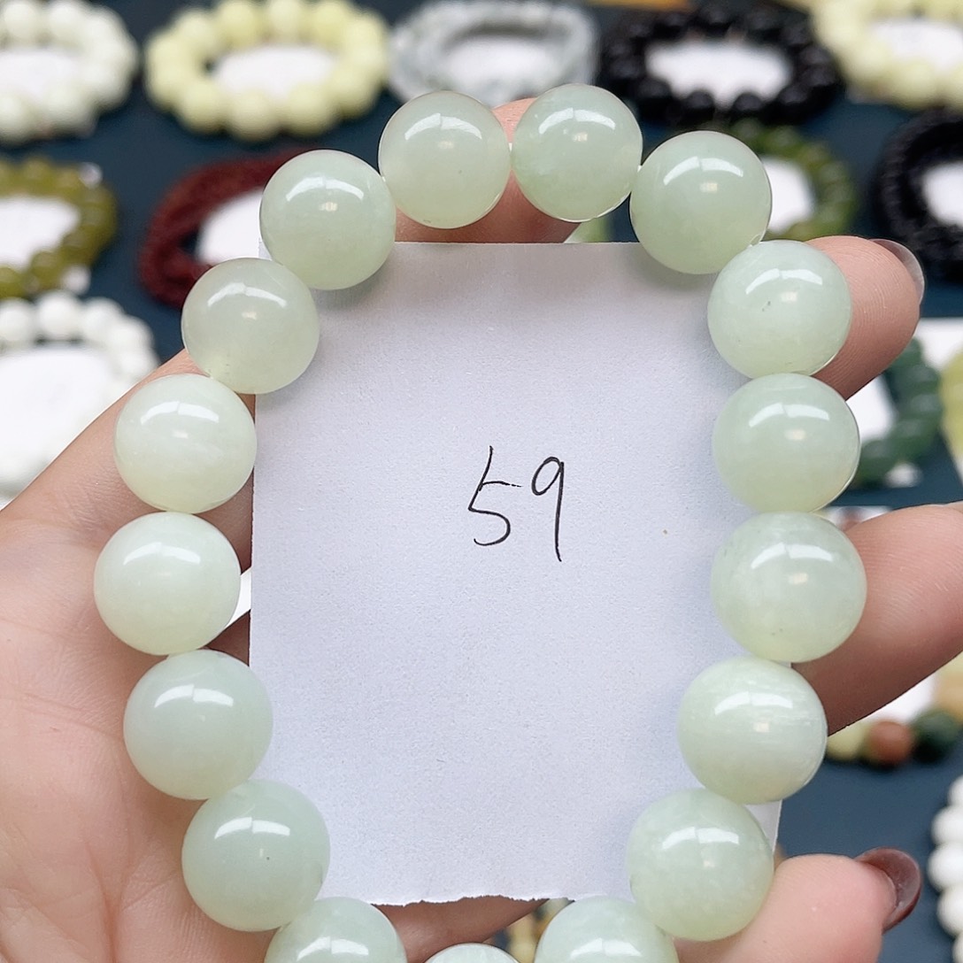 未镶嵌蛇纹石玉手串