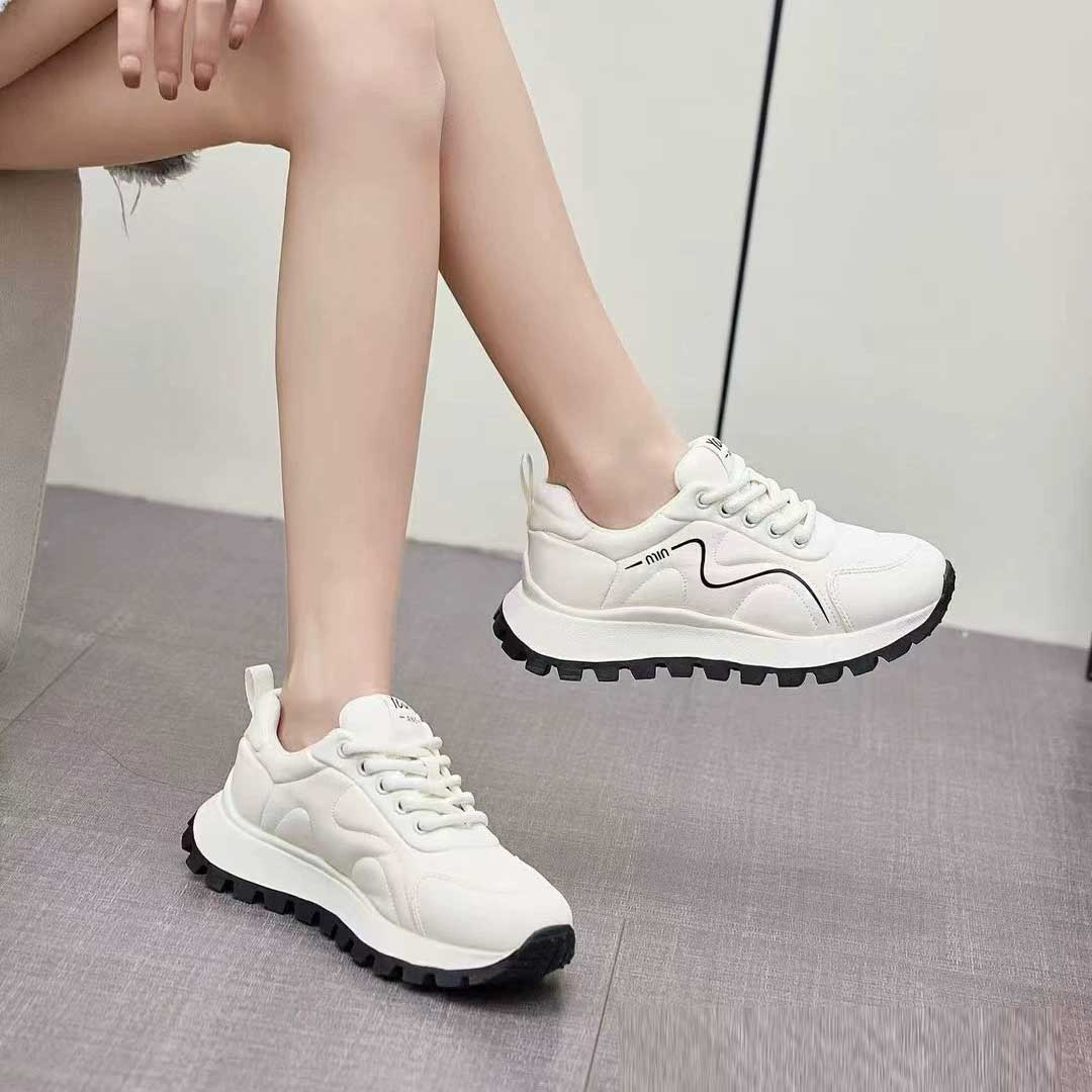 【CHUN】复古阿甘鞋女款厚底防滑休闲运动鞋百搭外穿增高老爹鞋2532