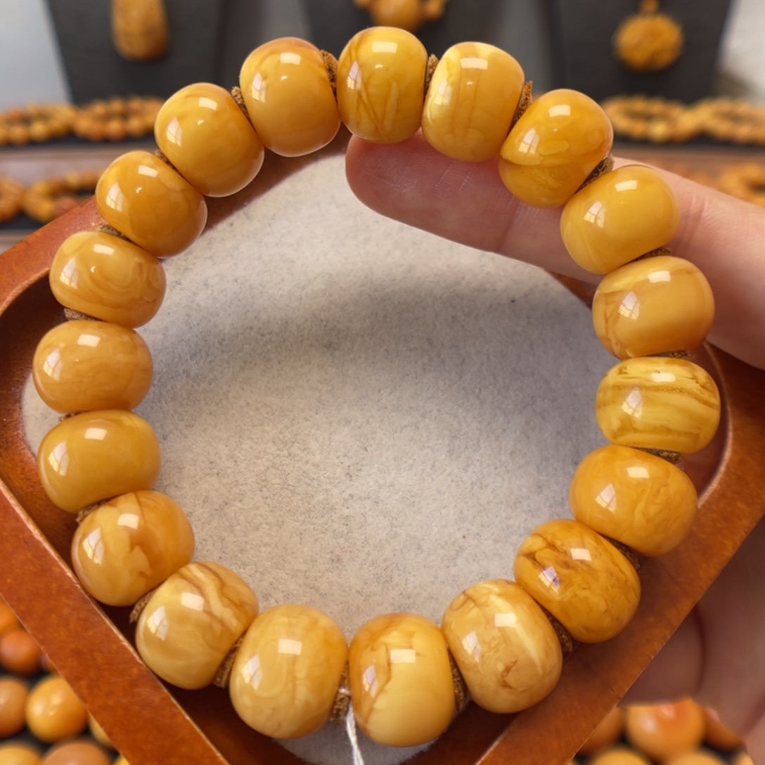 蜜蜡未镶嵌手链蜜蜡