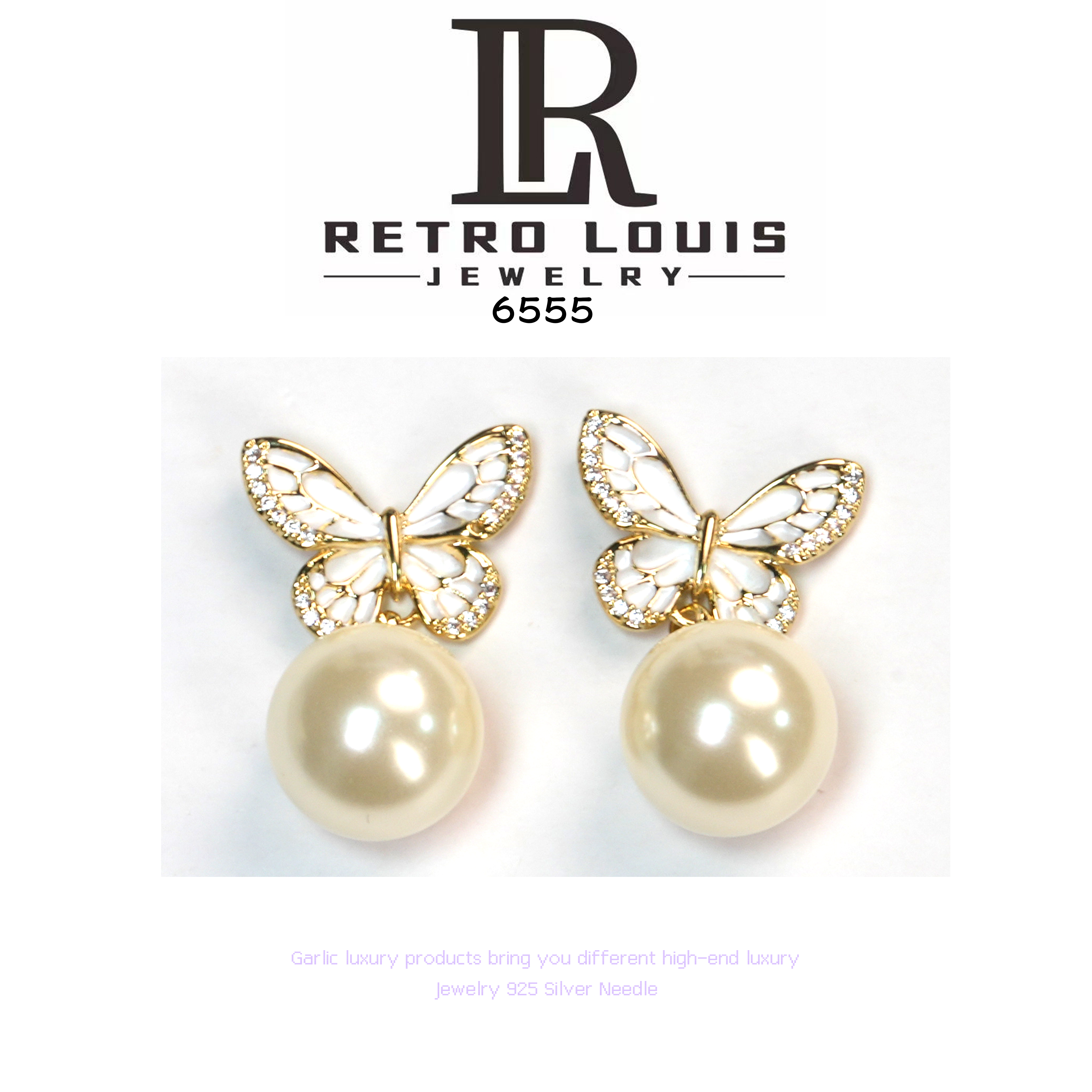 铜合金耳饰 RETRO LOUIS设计师款耳饰~6555