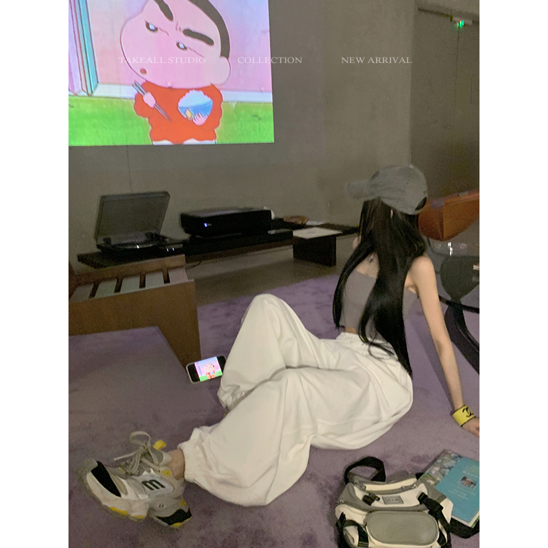 穿搭博主感 遮跨显瘦 松弛宽松无束缚运动裤 RD241014-B