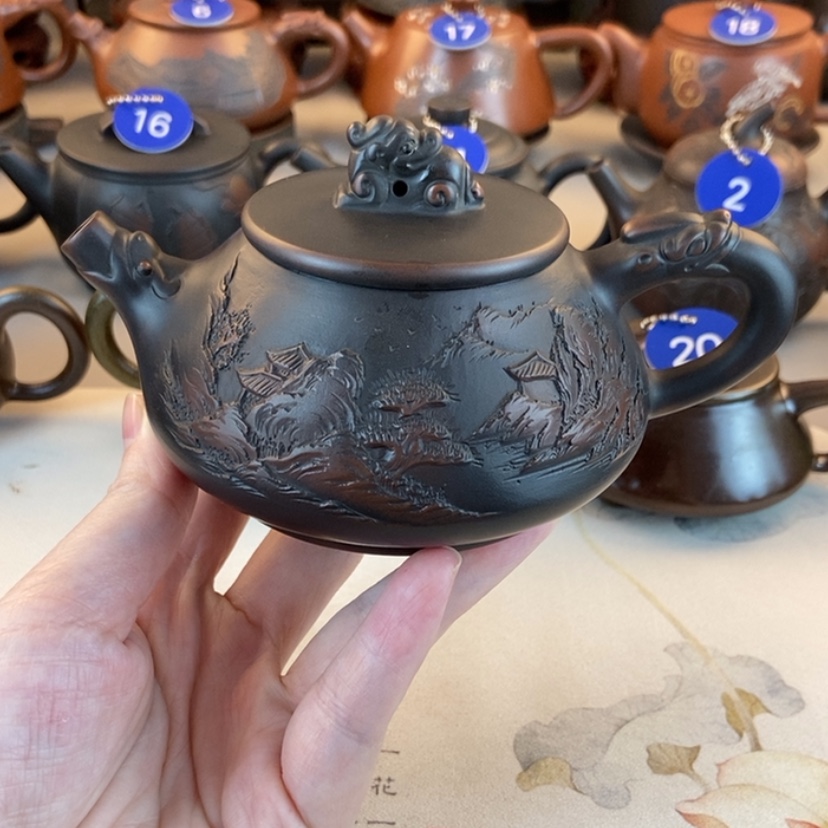 【闪购商品】石瓢壶 全手工制作 浮雕