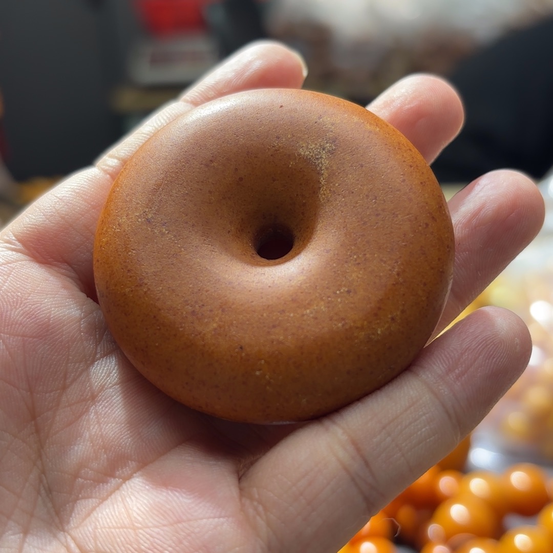 琥珀未镶嵌裸石平安扣吊坠多样性发其一