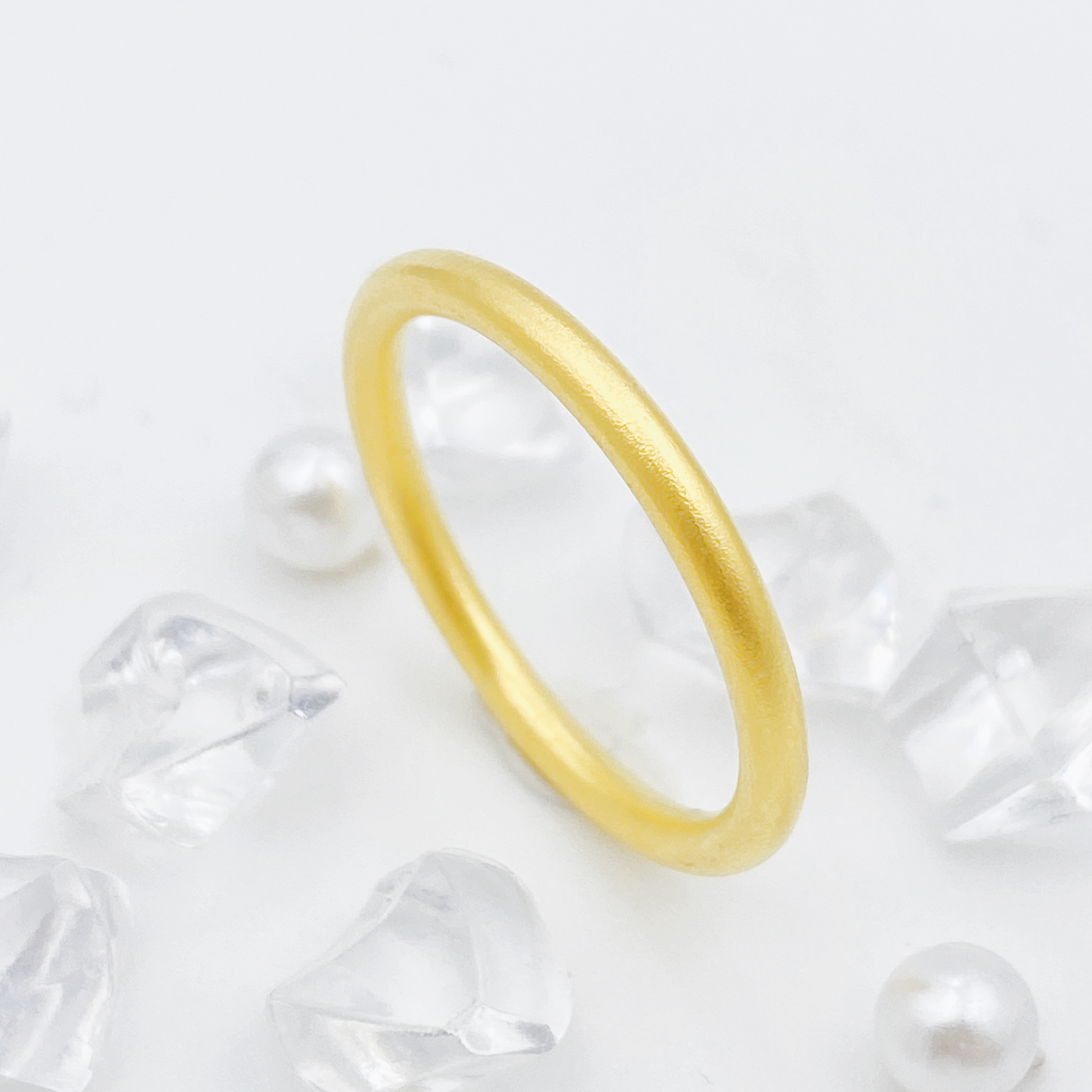 【飘飘严选】足金999  实心古法素圈戒指3.17 9圈口