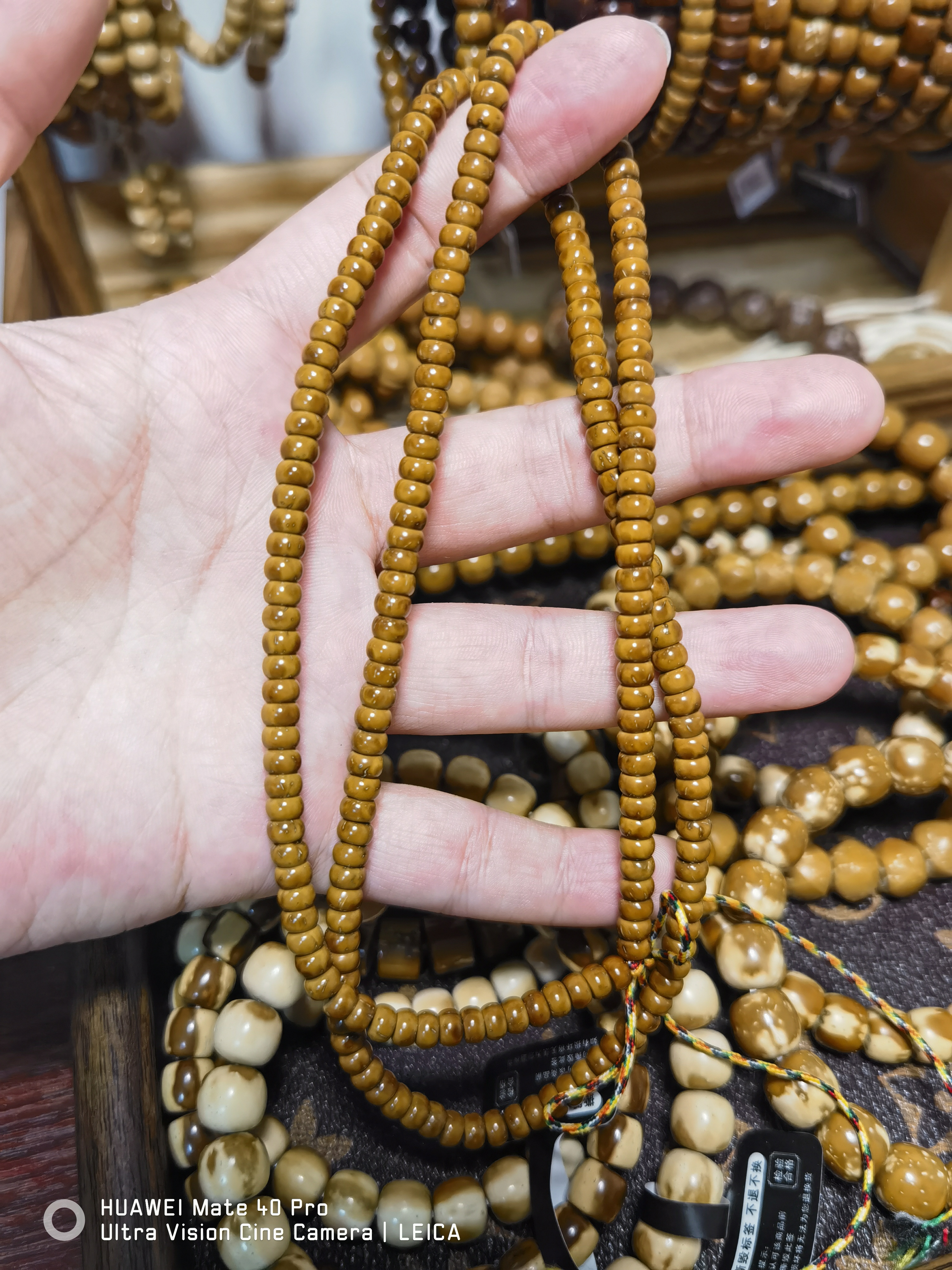  紫金鼠纯肉纯色算盘脖挂5×3mm