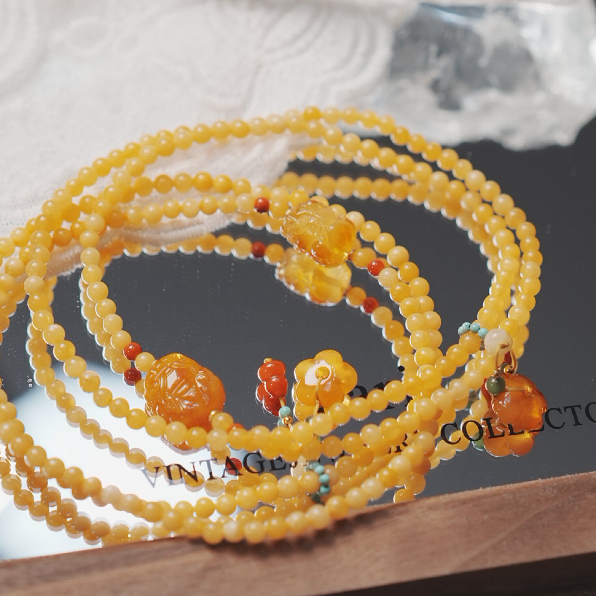 54933天然蜜蜡原创多圈手链多样性发一