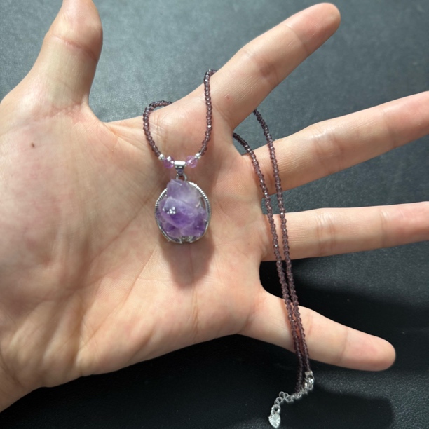 天然精品紫水晶精美吊坠v1526多样性发一