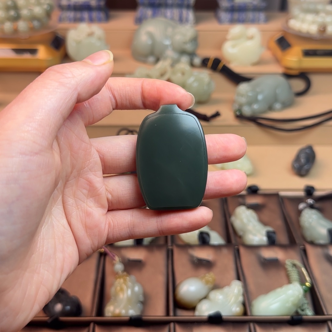 和田玉挂件未镶嵌清*