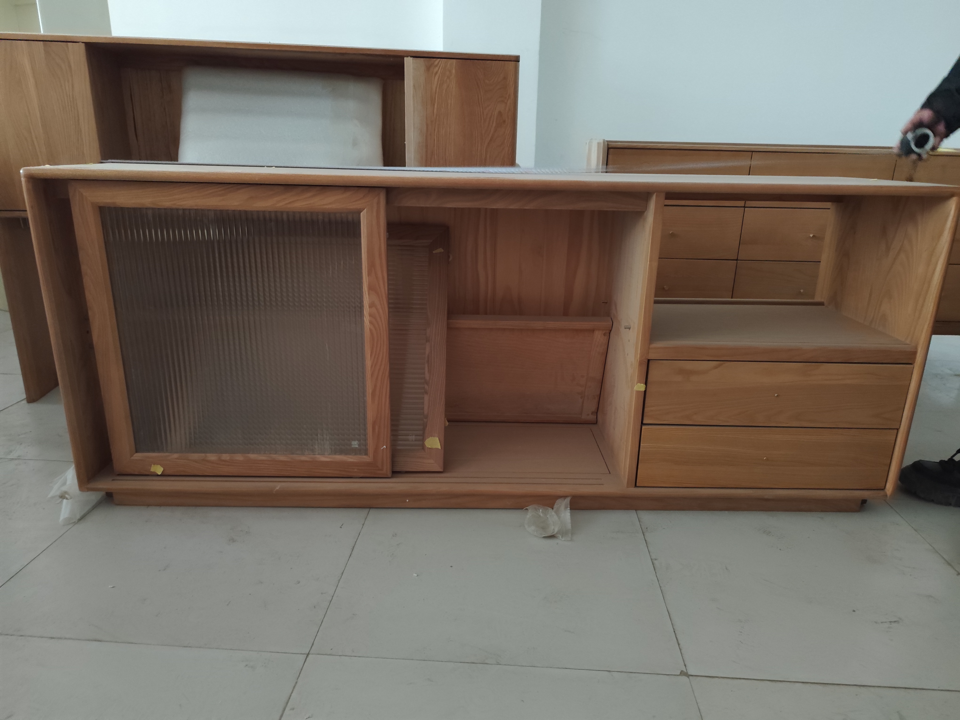 餐边柜 白蜡木 180*45*73 瑕疵无售后