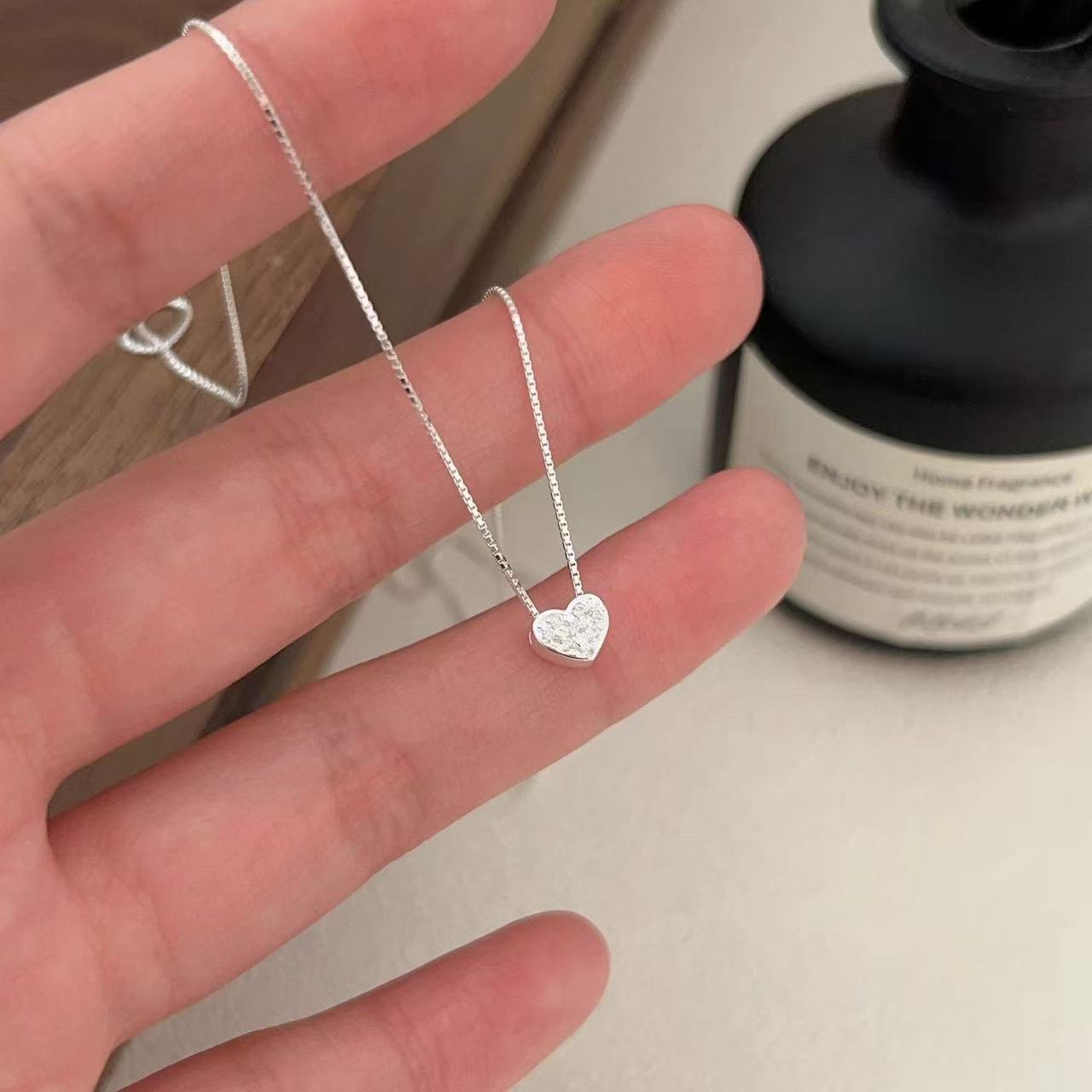 钛钢仿珍珠项链 SP17甜美风镀日韩其它镀层女气质小众时尚精致