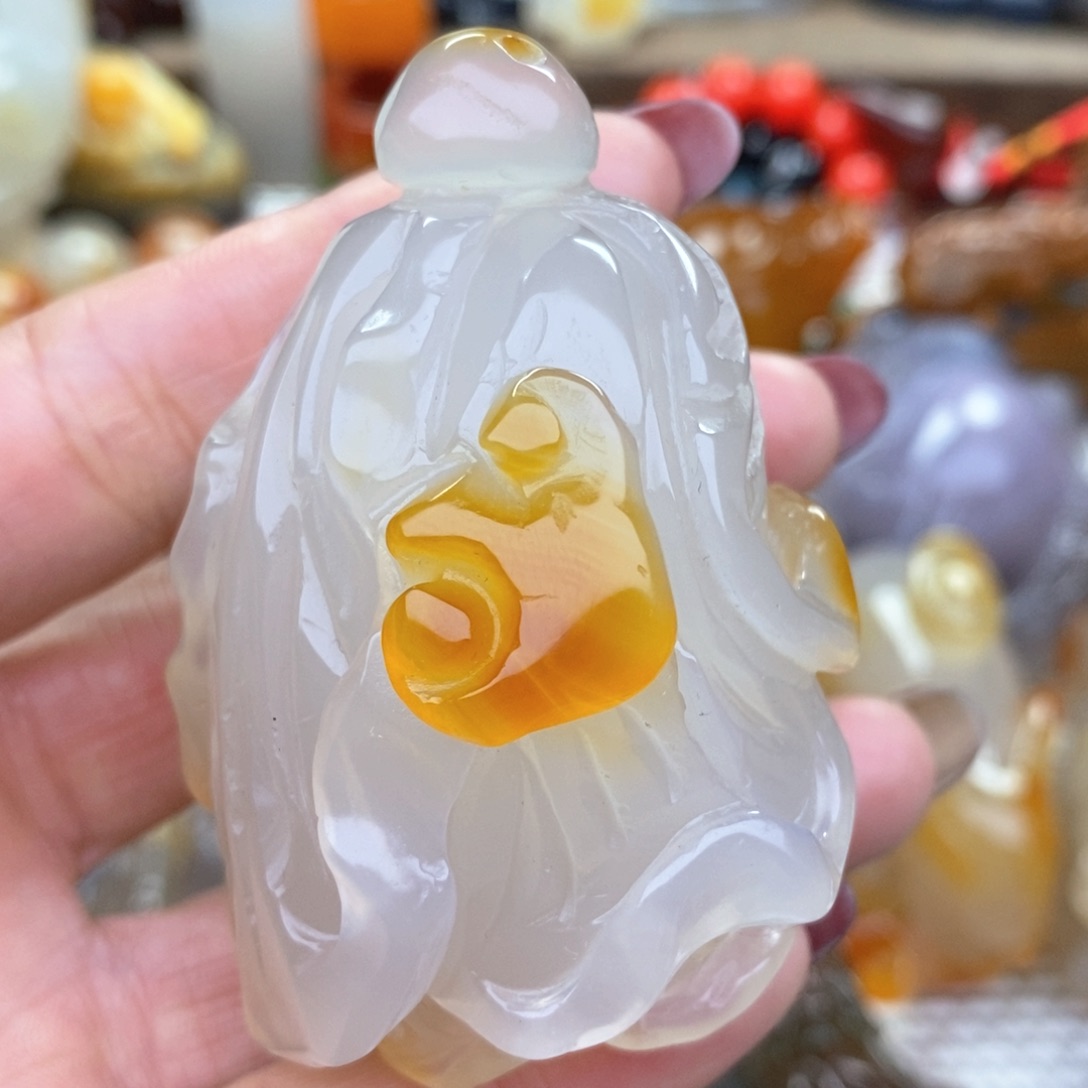 玛瑙/玉髓把件未镶嵌