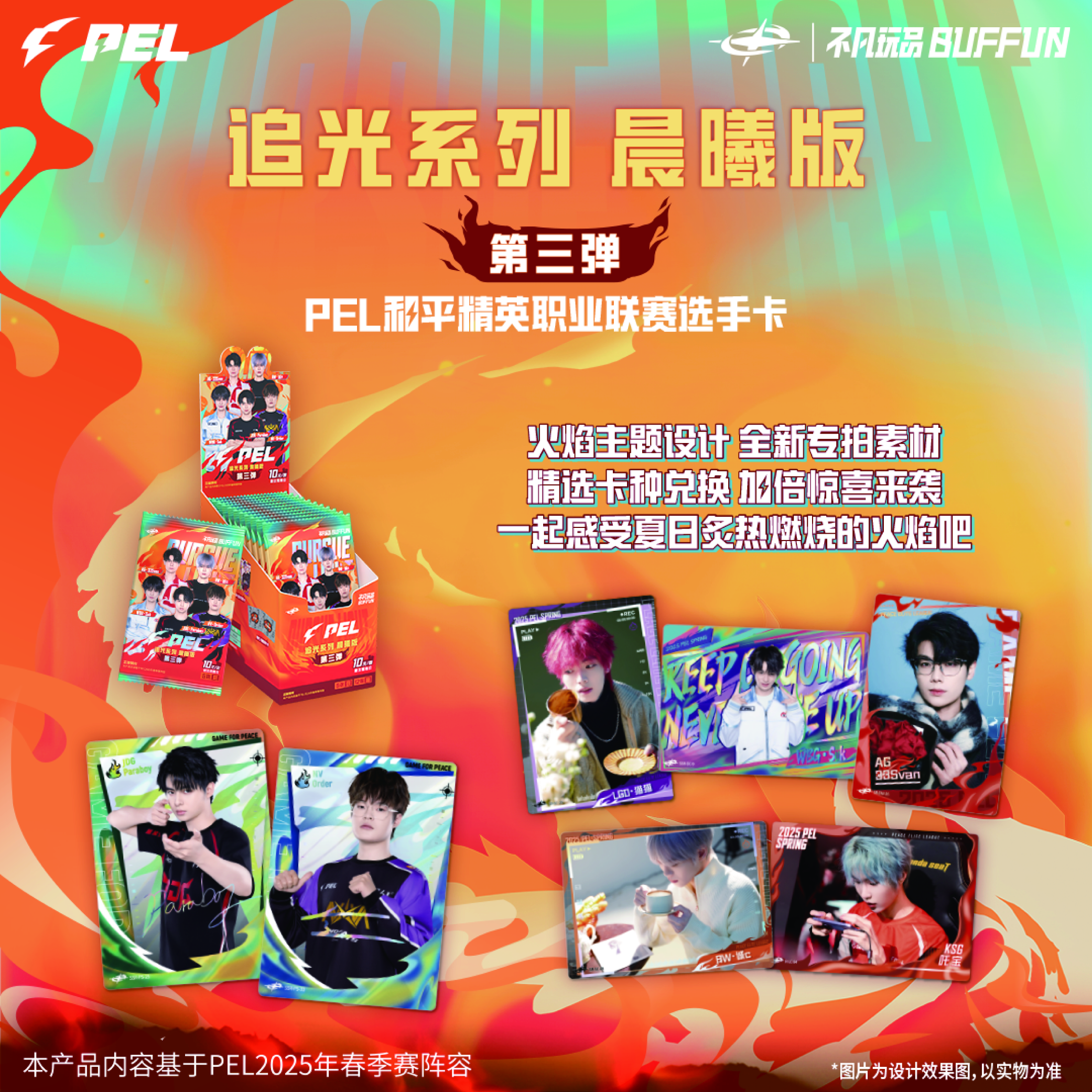 板砖【玩法】追光 晨曦版10元包第三弹PEL和平精英选手卡（默认带拆）