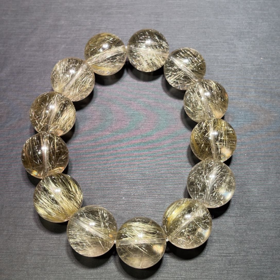 五***言手串未镶嵌水晶金钛晶