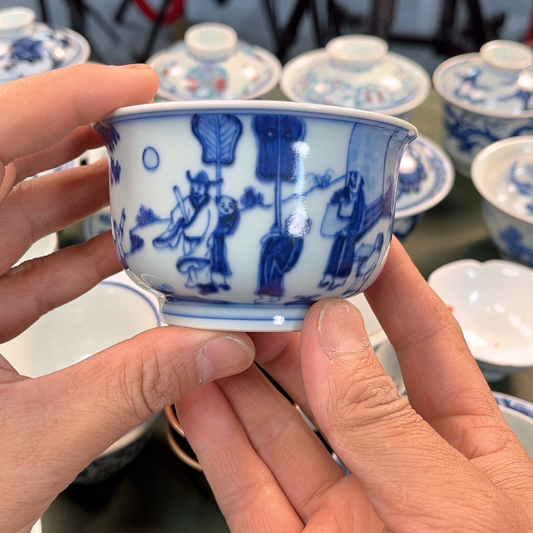 杯青花瓷器青花瓷器