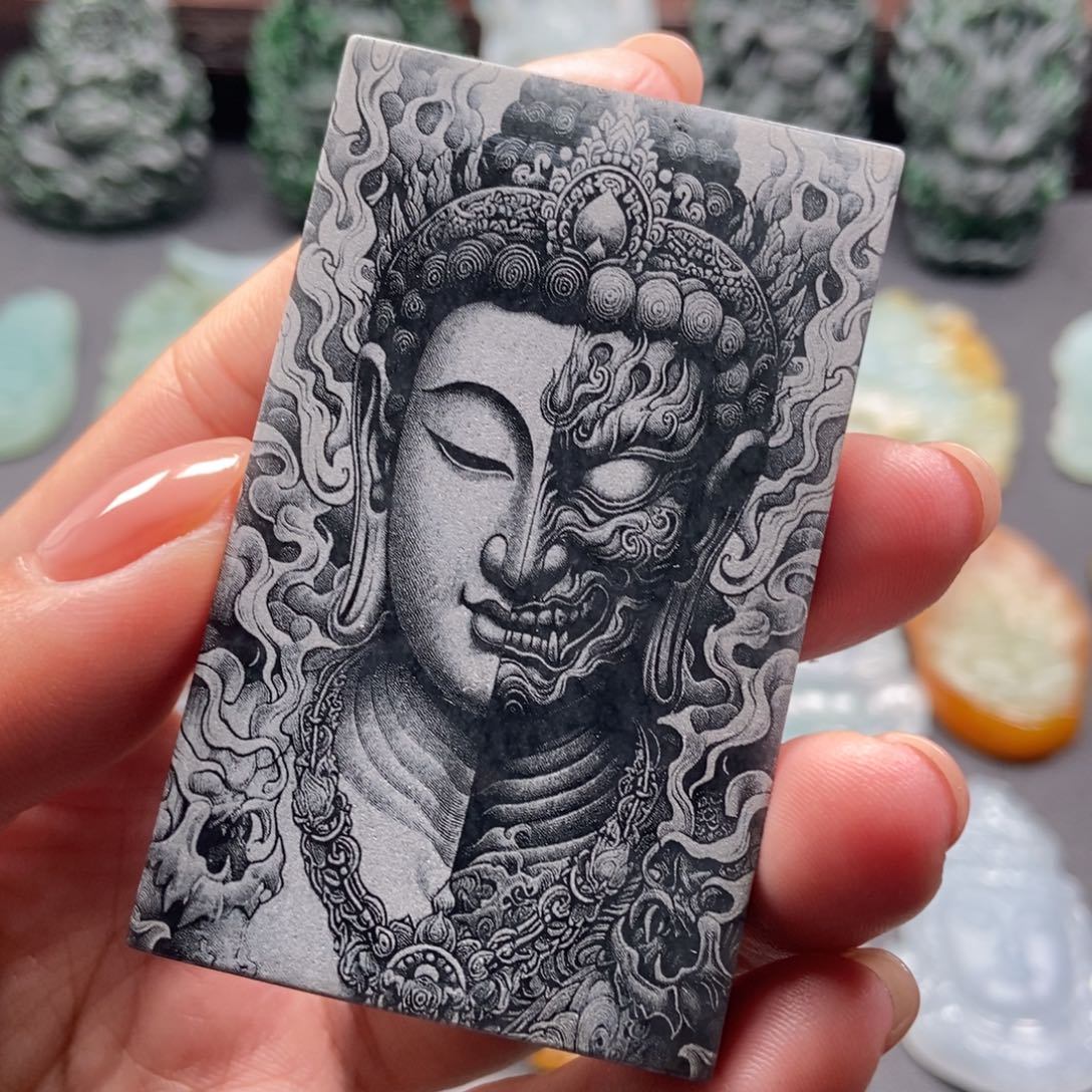 定制翡翠未镶嵌无事牌T