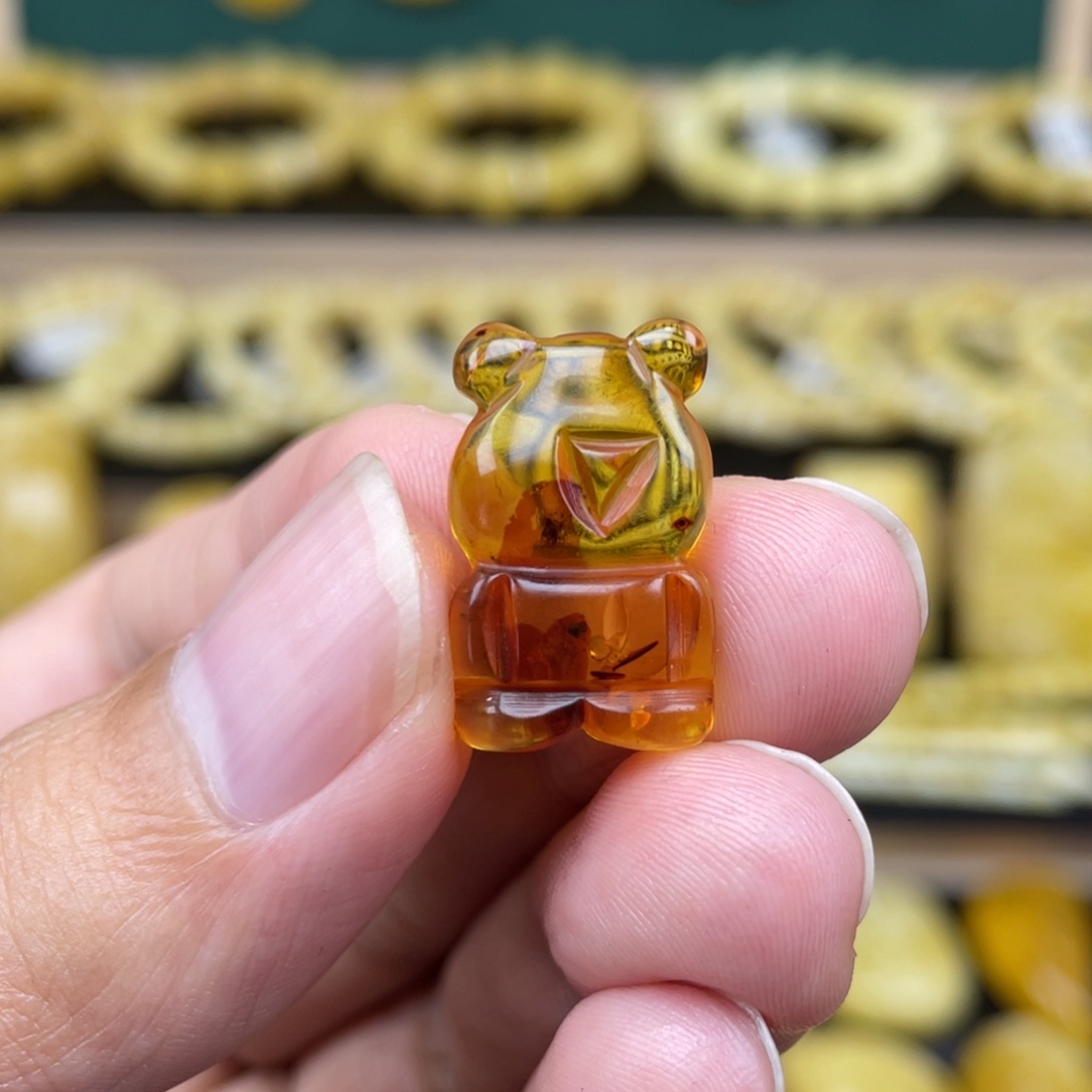 琥珀裸石未镶嵌琥珀蜜蜡