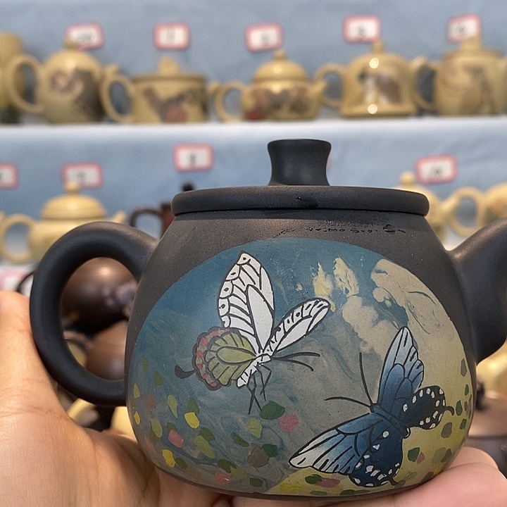 一***走建水紫陶全手工制作工艺微瑕