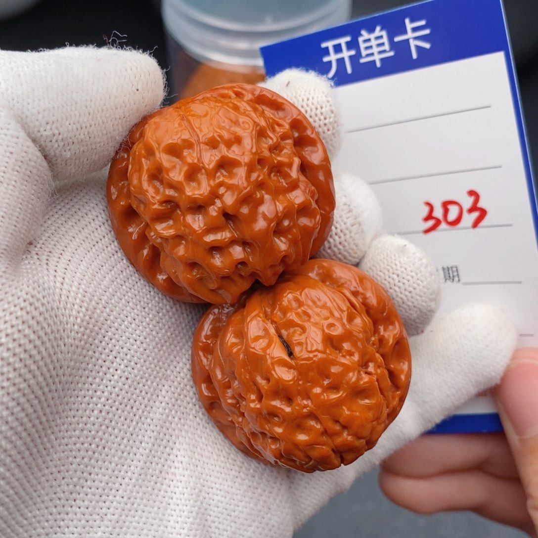 文玩核桃把件39甲骨文303