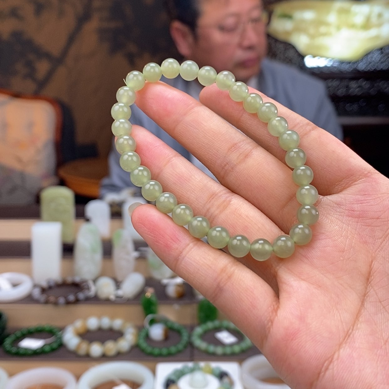 【闪购商品】和田玉手串未镶嵌