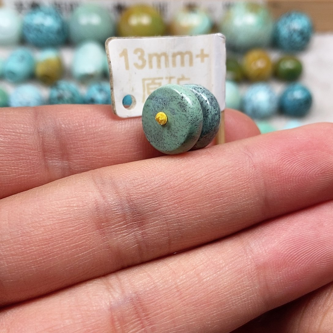 未镶嵌绿松石珠宝半成品