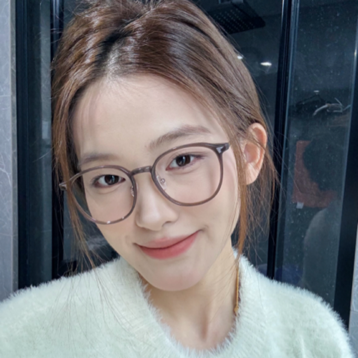 【甜美可爱百搭】方圆爆款韩版可配高度数超轻31号【半钛】眼镜8202