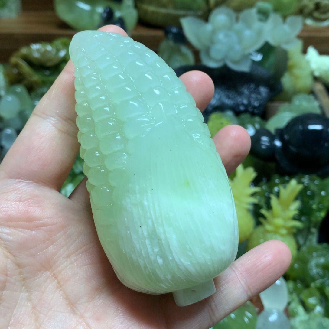 岫玉未镶嵌手把手把