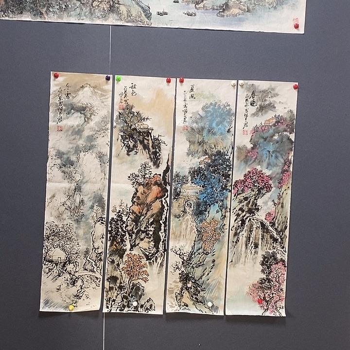 国画25/100张丕君手绘画芯