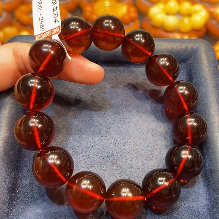 琥珀手链未镶嵌蜜蜡
