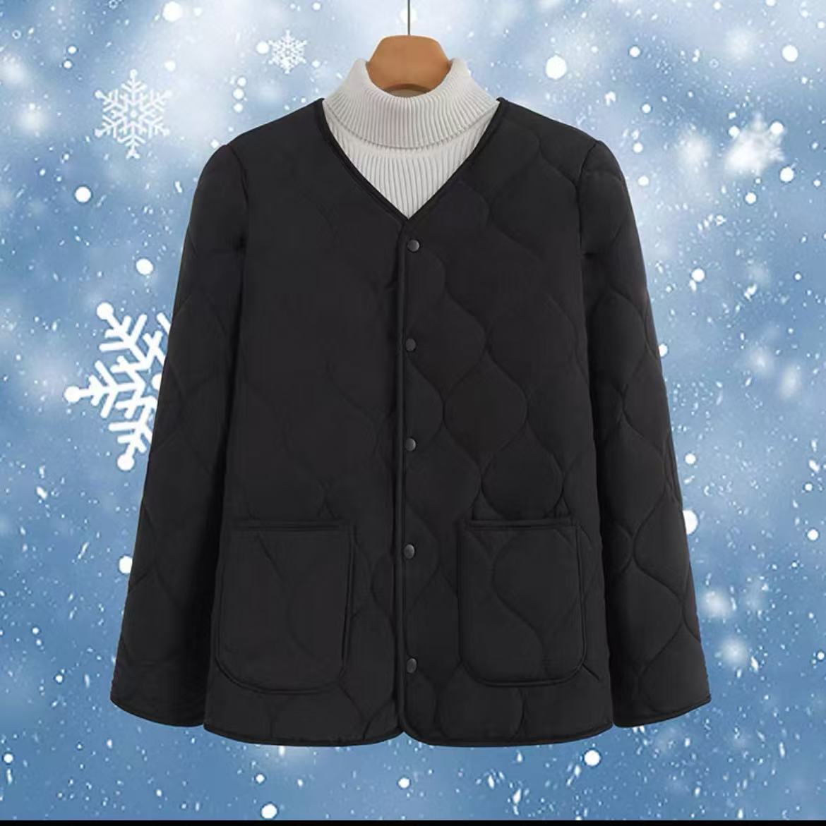 尾单男女款时尚百搭保暖棉衣小袄E8