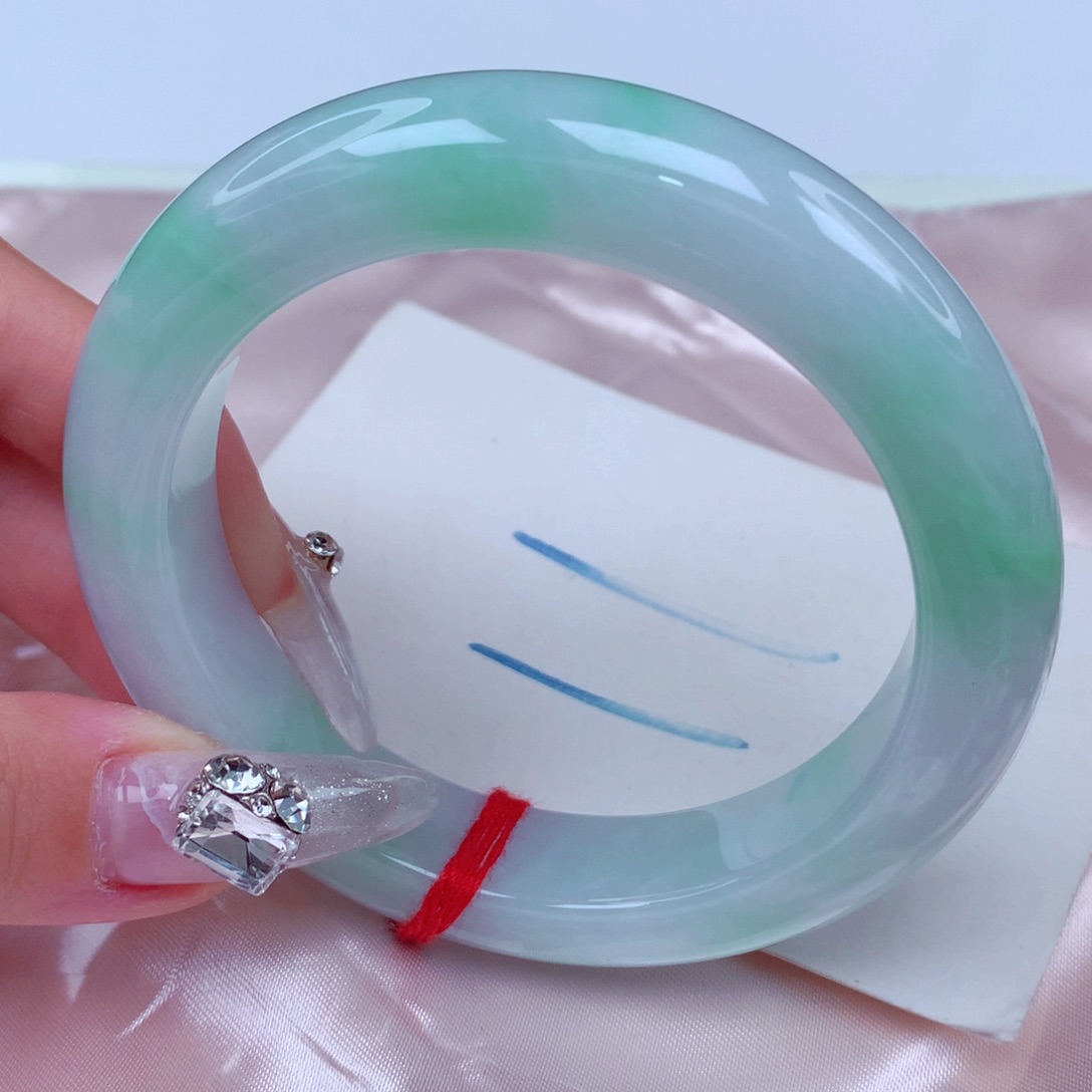 翡翠手镯未镶嵌天然缅甸翡翠A货手镯