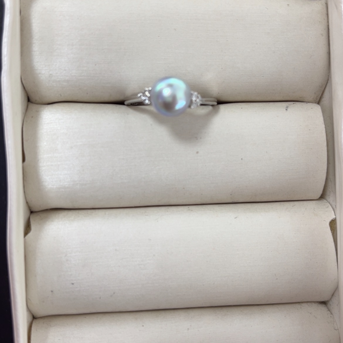 【闪购商品】银S925镶嵌海水珍珠戒指