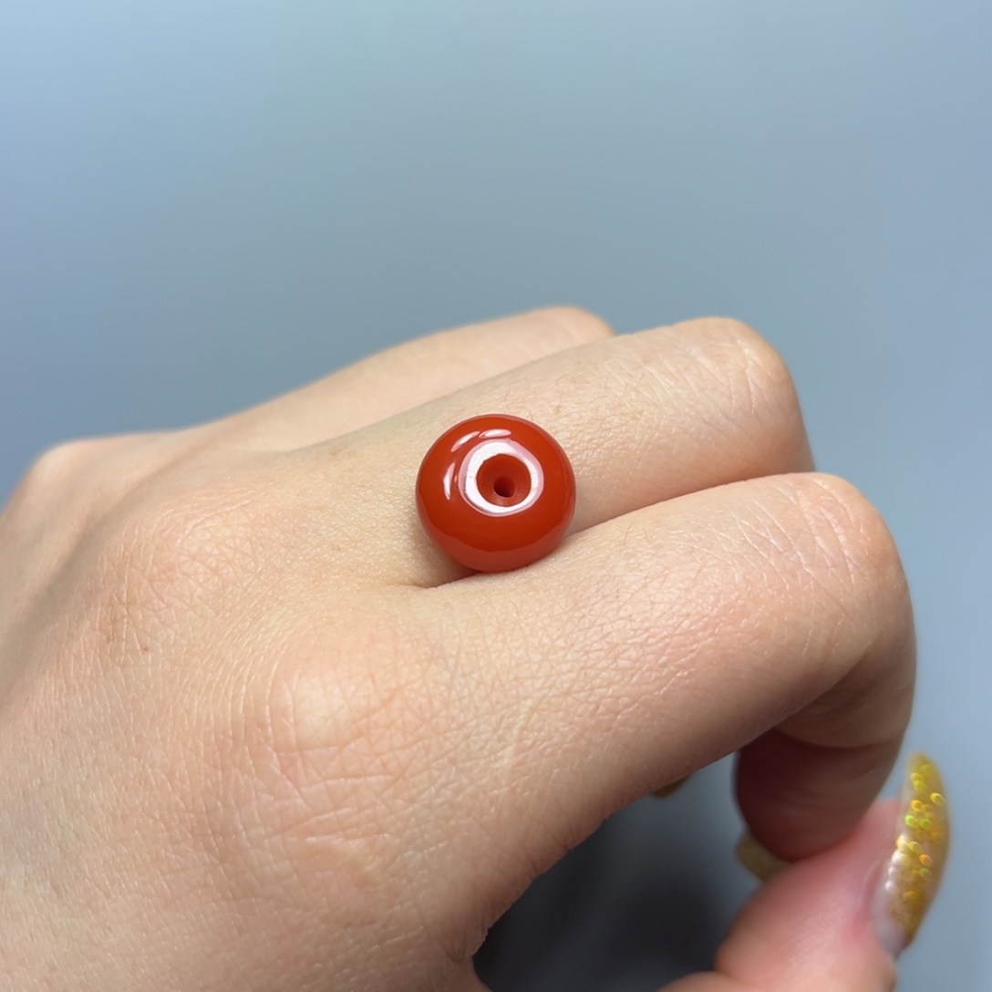 南红玛瑙平安扣大水沟未镶嵌