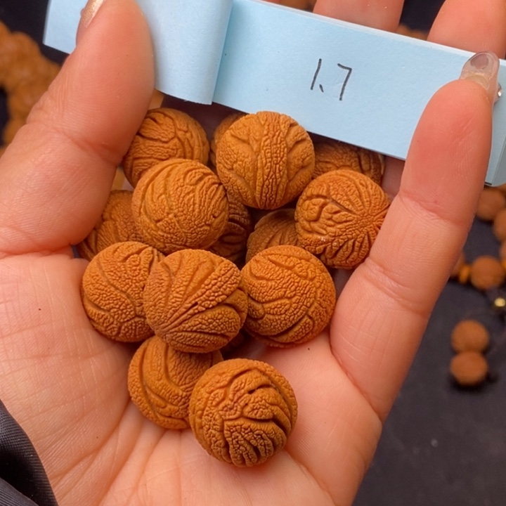 秦岭龙纹桃核15颗