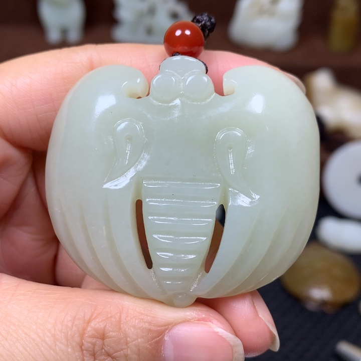 和田玉未镶嵌挂件