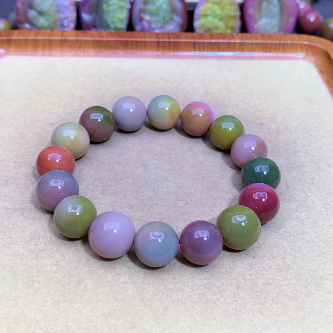 玛瑙未镶嵌手链盐源