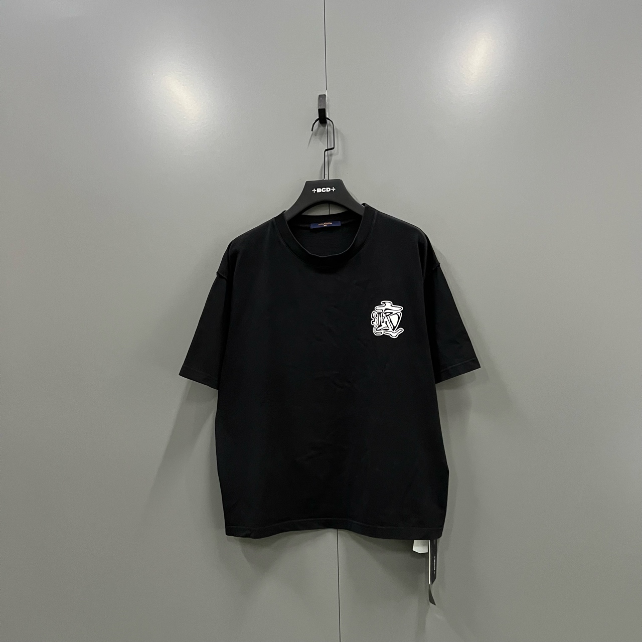 99新 LouisVuitton/路易威登 h910 烟雾字母印花短袖 XL码 009894