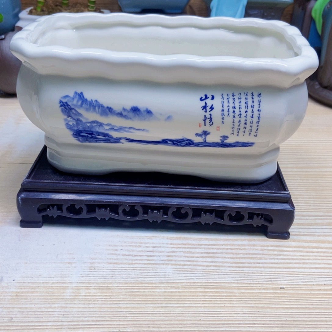 瓷片陶瓷花盆陶瓷艺术