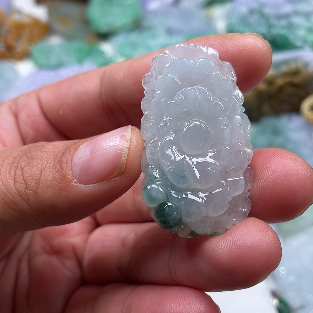 颈饰未镶嵌翡翠翡玉缘翡翠