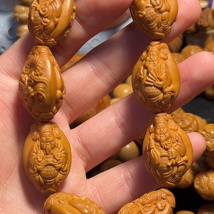 橄榄核手串/手链九龙财神