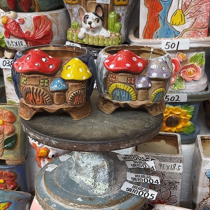 粗陶材质多肉花盆