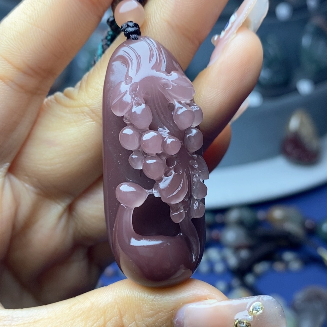 玛瑙/玉髓吊坠(不含链)未镶嵌