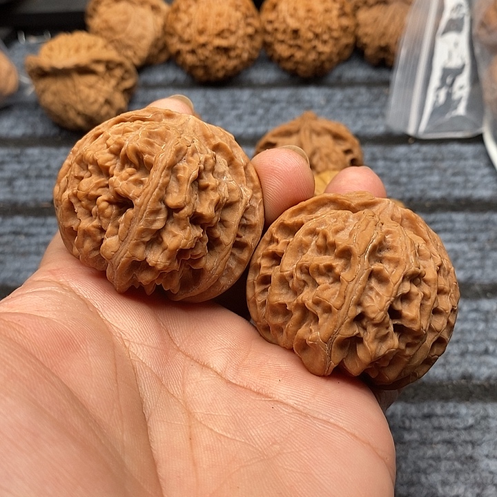把件文玩核桃全品苹果圆46尺
