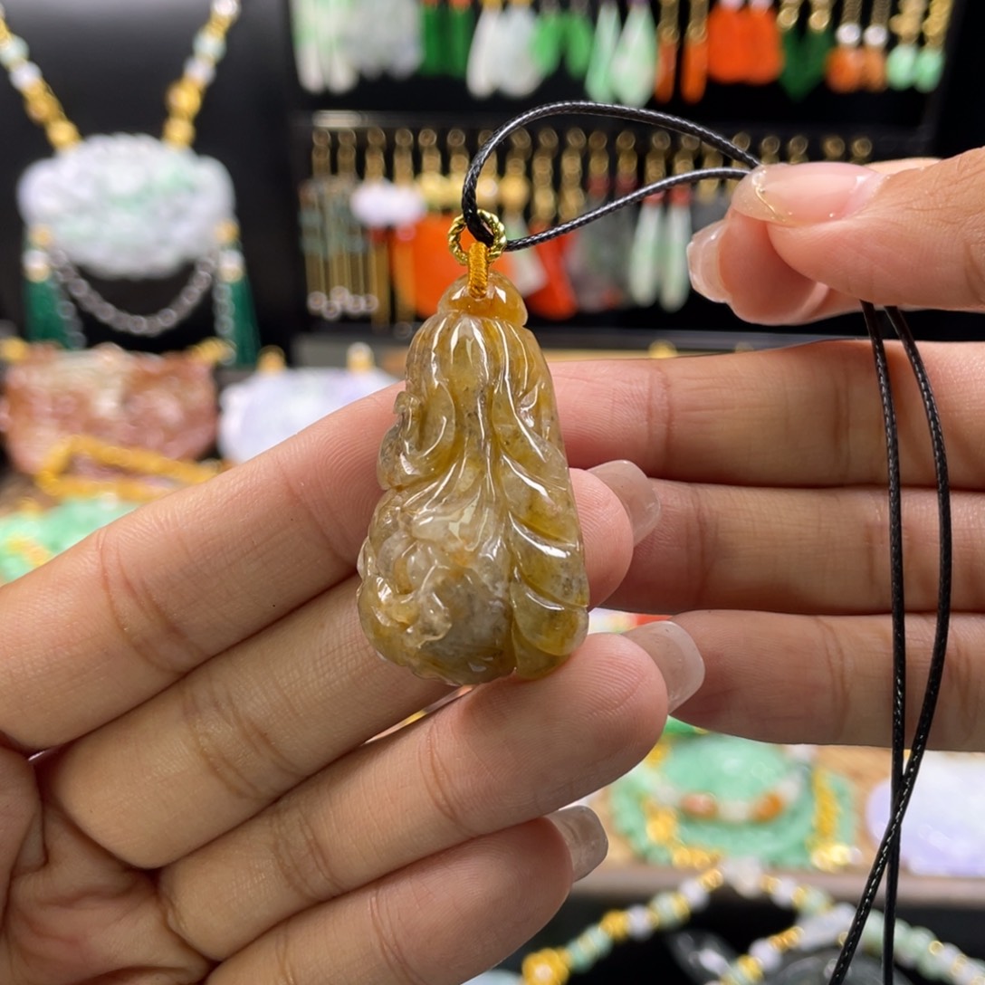 翡翠未镶嵌颈饰代编织
