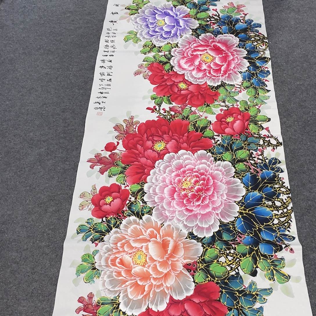 国画今天上午国画作品展示