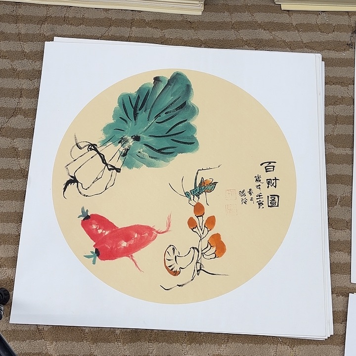 国画花鸟的翅膀和翅膀是50.50