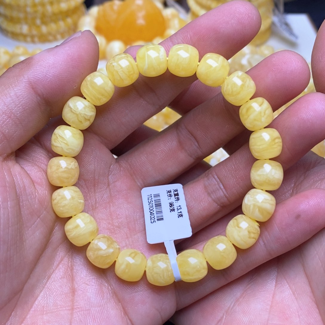 【闪购商品】蜜蜡裸石未镶嵌10+老型手串