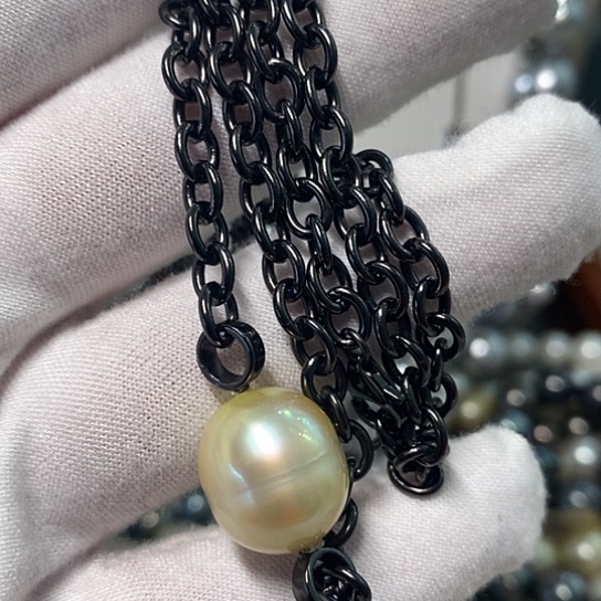 海水珍珠颈饰银S925镶嵌13-14