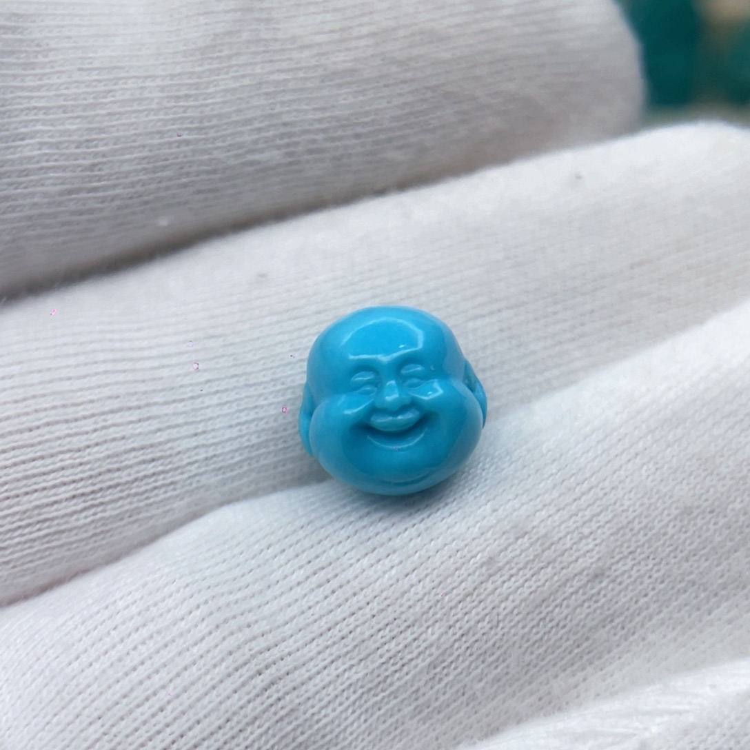 绿松石未镶嵌颈饰卡10.6